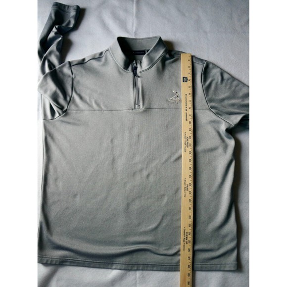 Adidas Pinehurst 1895 Golf Sweater 1/4 Zip Grey Pullover Mens Size 2XL - Picture 8 of 8